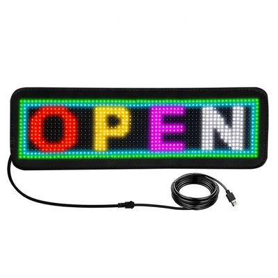 Programmierbares RGB-Matrix-Bildschirm für Fahrzeuge mit ultra dünnem Aufkleber und Telefon-APP-Steuerung