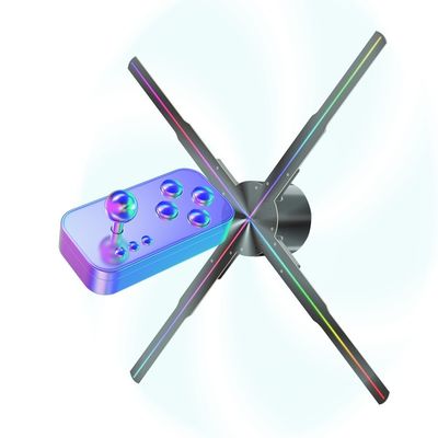 3D-Hologramm-Ventilator mit 1800 Helligkeit und MP4/AVI/RMVB/GIF/JEPG/PNG/MKV Format