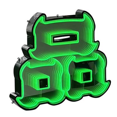 2024 Hot Products Customized Neon-Schilder Unendlichkeitsspiegel Briefe Abgrund Spiegel Schild