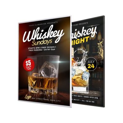 Innenraum A4 A1 A2 A3 Hintergrundbeleuchtung Wandmontiert Filmförderplakat Halter Led-Menü-Lichtbox