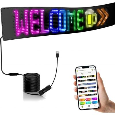 16*64 Punkte/16*96 Punkte Programmierbarer LED-Autobildschirm mit RGB-Matrix und IP66-Bewertung