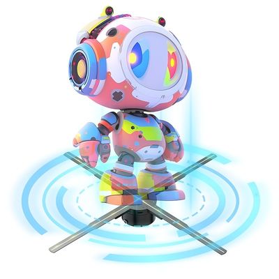 Hochauflösende 3D-Hologramm-LED-Lüfteranzeige für effektive Werbelösungen