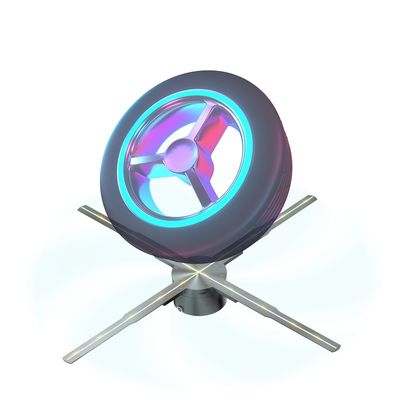180 cm Digitale Beschilderung in U-Bahnen 3D Hologramm Fan LED Animation Display