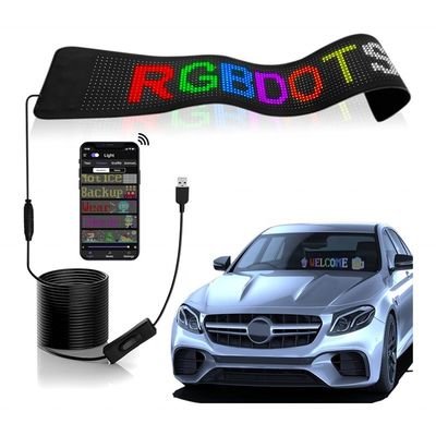 Programmierbares RGB-Autozeichen Weiches Panel LED-Display für Werbung Scrolling Nachricht