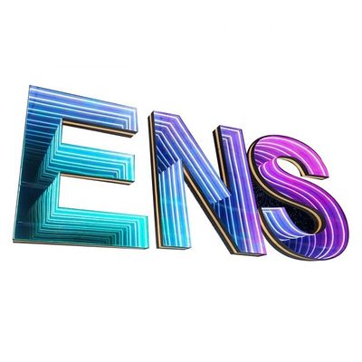 Custom Designs Infinity Mirror Logo Rgb Neon Schild Lichtboxen für Innenwerbung
