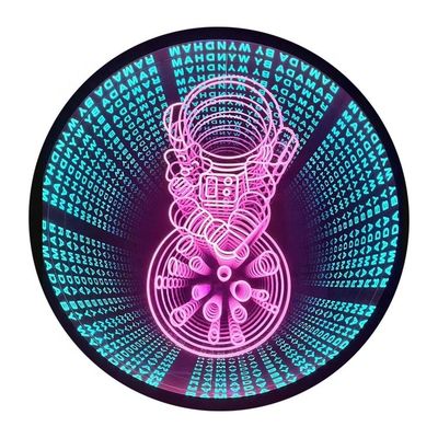 3D-Infinity-Spiegel Mini-RGB-Acryl-Neon-Schild LED-Buchstaben Lichtbox-Schild