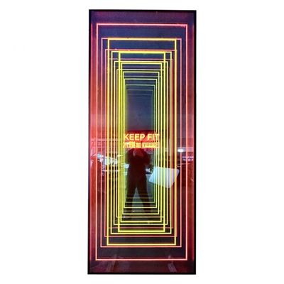 3D-Infinity-Spiegel Mini-RGB-Acryl-Neon-Schild LED-Buchstaben Lichtbox-Schild