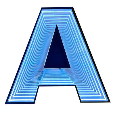 Acryl 3D LED-Laufspur-Kanal-Buchstaben Neonspiegel Unendlichkeit LED-Schildbeleuchtung