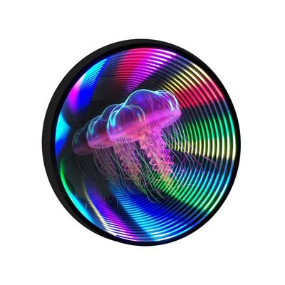 Farbenfrohe 3D-Hologramm-Ventilator-Abgrund-Spiegeldekoration für Handelsgeschäfte 2024 Bestseller