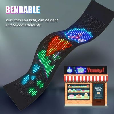 800-1100 cd/m2 Helligkeit Portable Flexible Led Panel Display Lichtzeichen für Innenräume