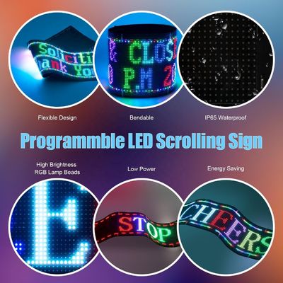 App Control LED-Schildbrett für Autos Scrolling Text Digitales Display Matrix-Panel