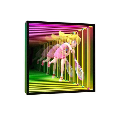 Raffinierte Dekoration Infinity Mirror 3D LED Hologrammventilator mit Wechselstromversorgung