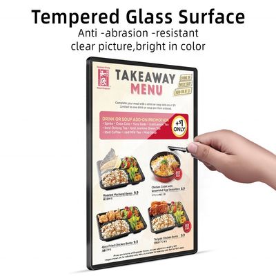 Bestellung von LED-Hintergrundbeleuchteten Aluminiumrahmen für Plakate und Beschilderung 12V/1a-5W Stromverbrauch