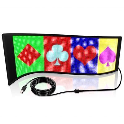 Mini-Flexible LED-Display 12*48 Pixel Programmierbarer Soft Dot Matrix-Bildschirm für Innenräume