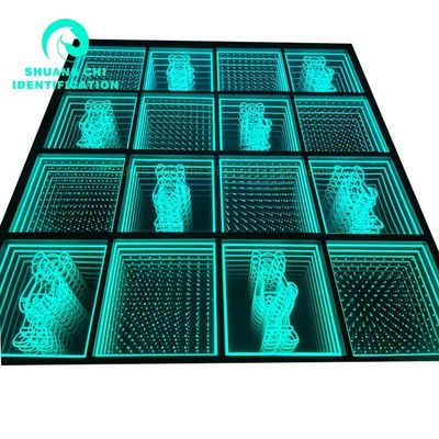 Innen-Außen-Anpassung Technologisches Licht und Schatten Infinity-Boden Neon-Spiegel