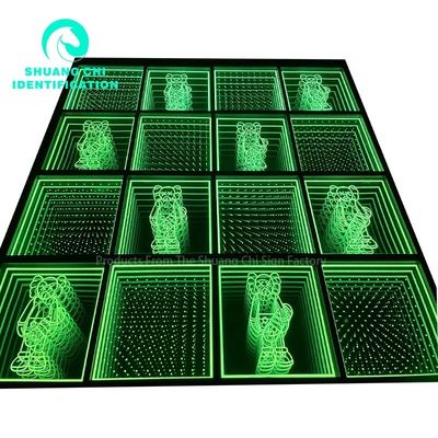Innen-Außen-Anpassung Technologisches Licht und Schatten Infinity-Boden Neon-Spiegel