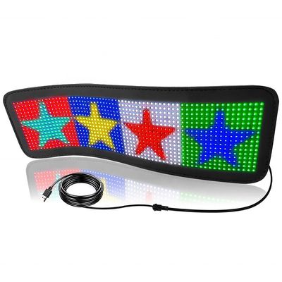 Flexible LED-Display Matrix-Panels HD Vollfarbe APP-Steuerung Weiches Heckfenster Autoschild