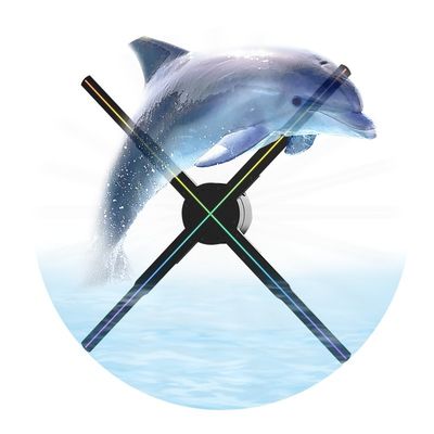 Werbestrategie mit 52cm Hologrammventilator 512P Auflösung und 4 Klingen