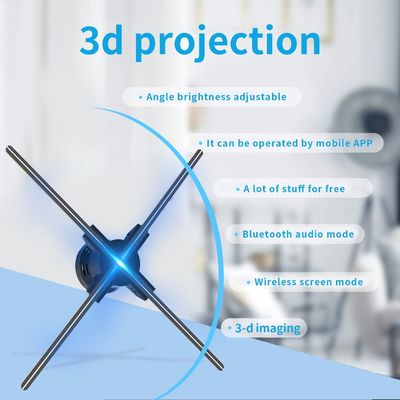 Werbestrategie mit 52cm Hologrammventilator 512P Auflösung und 4 Klingen