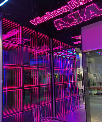 Gebäude Anwendung 12V Hologramm 3D-Projektor Spiegel Akryl Werbe-Lichtkästen