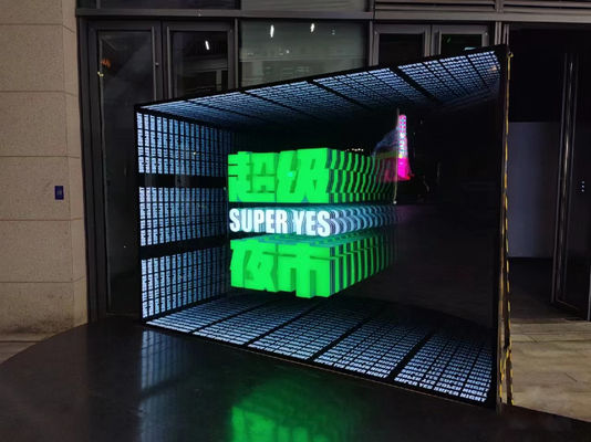 angepasste 3D-Projektor-Spiegel Akryl-Werbe-Lichtkästen mit 12V-Eingangsspannung