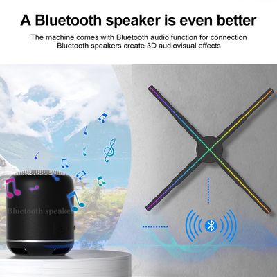 Splice-Funktion 56cm 4Blades 1920*1080 5mm Pixel Pitch 3D Hologramm Lüfter für Werbung