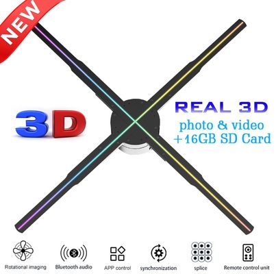 Splice-Funktion 56cm 4Blades 1920*1080 5mm Pixel Pitch 3D Hologramm Lüfter für Werbung