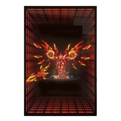 AC-Stromversorgung LED-Lüfter Infinity-Spiegel Spurenkanal Buchstaben für 3D-Hologramm-Display
