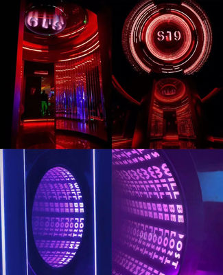 MirrorInfinity Mirror 3D LED mit Acrylbuchstaben und Hologramm 3D-Effekt