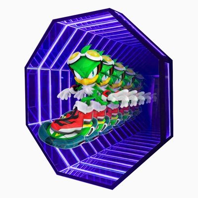 Dekoration Neno Lichter Werbelichter Publicidad Hologramm 3D LED Ventilator