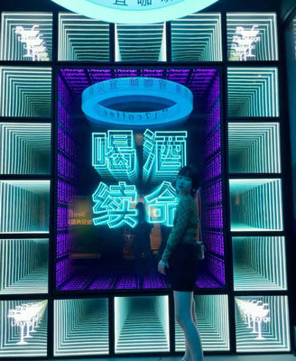 LED-Streifen Lichtquelle kundenspezifische Designs für 3D-Hologramm Magic Infinity Mirror Light Box