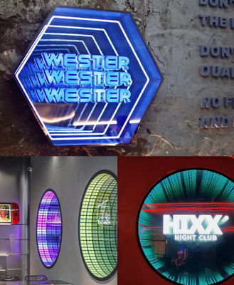 50C Wifi Infinity LED Spiegel Infinite Spiegel Neon für dynamische Flagge und Grafikwiedergabe