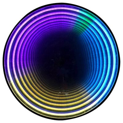 Zartes Unendlichkeits-Illusion Lichtes Zeichen Spiegel Neonzeichen Dekorierte 3D-Platte