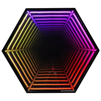 Farbenfrohe 3D-Magie-Infinity-Spiegel