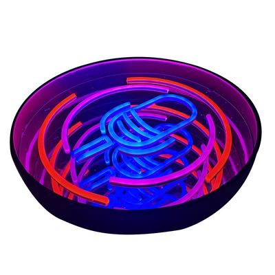 Unendliche visuelle Kunst Lichtschachtel Melle Abyss Spiegel 3D Leuchtbrief Logo Neon-Billboard