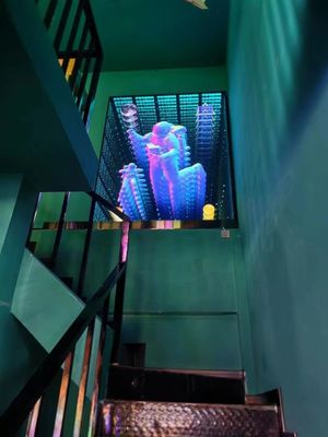 Unendliche visuelle Kunst Lichtschachtel Melle Abyss Spiegel 3D Leuchtbrief Logo Neon-Billboard