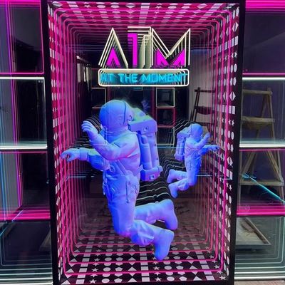Individuell angepasste RGB Acryl Spiegelplatte Neon Licht Wort Buchstaben für unbegrenzte Spiegel elektronische Zeichen